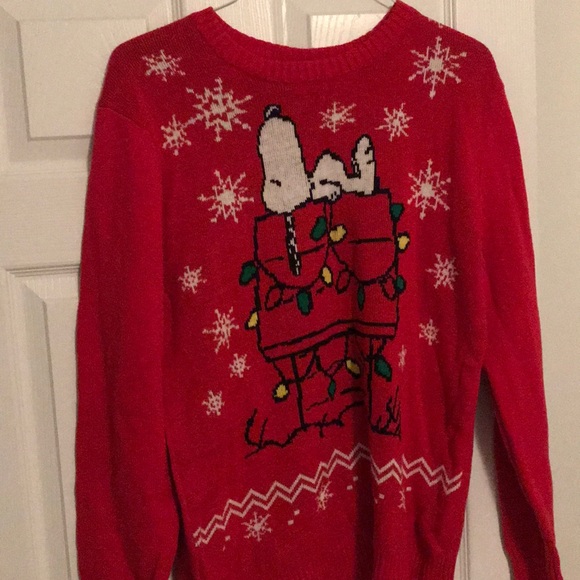 Peanuts Sweaters Christmas Sweater Peanuts Snoopy Size L Poshmark